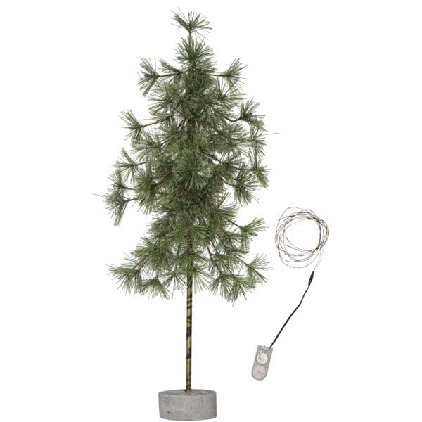 Dekorationsträd / Gran Pine m belys 60cm Green