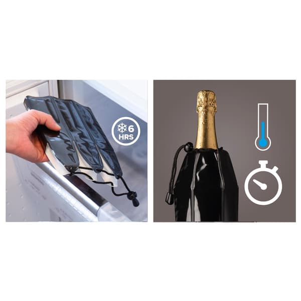 Active Champagne kylare Vacuvin® Black