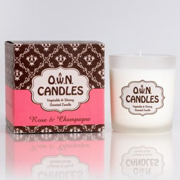 Doftljus Glasburk OWN Candles Rosa