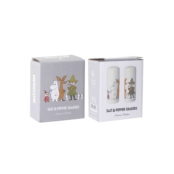 Salt & Peppar Mumin vänner 2-pack Vit