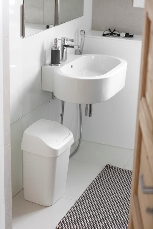 Vipplockskorg / Papperskorg 25L White