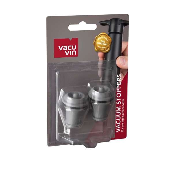 Wine Stoppers 2-pack Vacuvin® grå