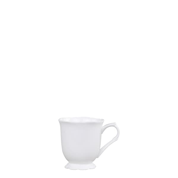Provence Mugg 30 cl Vit H10 cm – Porslin | Chic Antique Vit