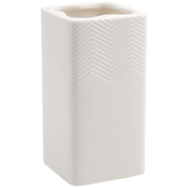 Tandbørsteholder Cube Fishbone Cult Design White