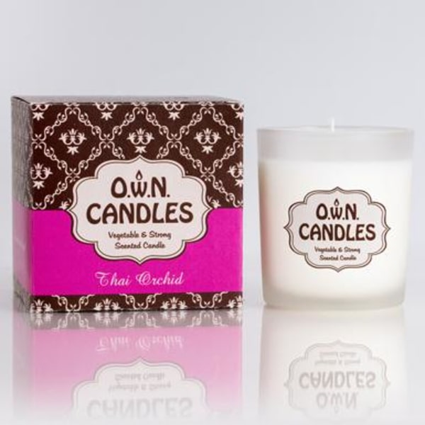 Doftljus Glasburk OWN Candles Lila