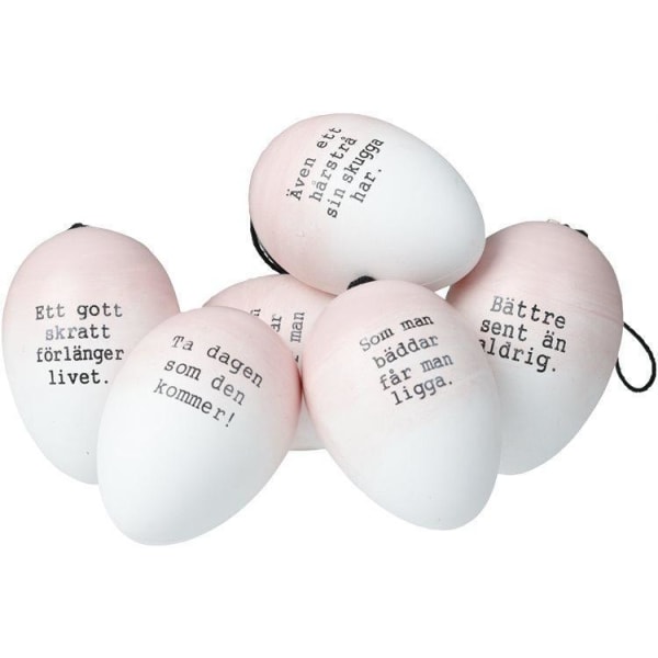 Pääsiäismunat - Proverb Eggs 6 kpl Pink Cult Design Pink