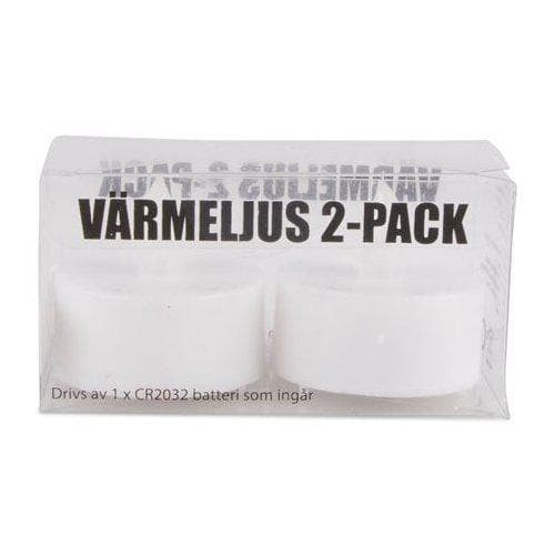 Värmeljus LED 2 -pack White 2-pack