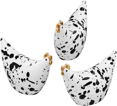 Stänk mini hönor Svart 3 pack Cult Design Black