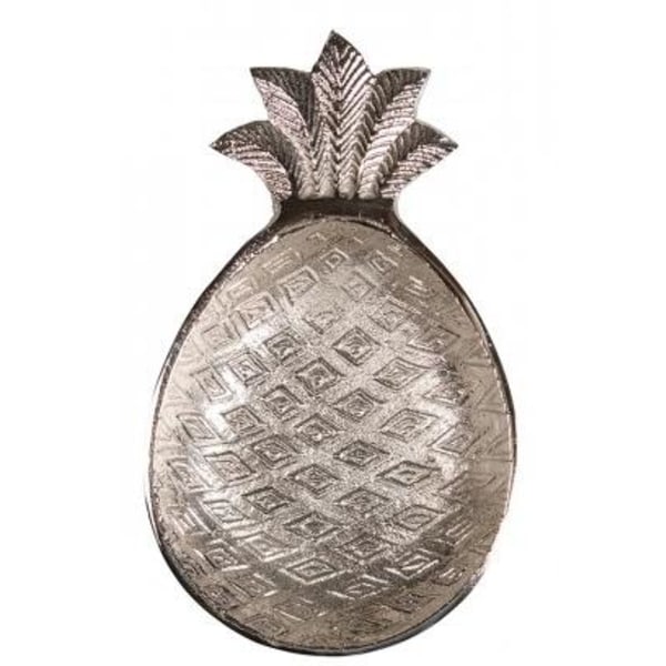 Metalli ananaslautanen 20 cm By On Silver Silver