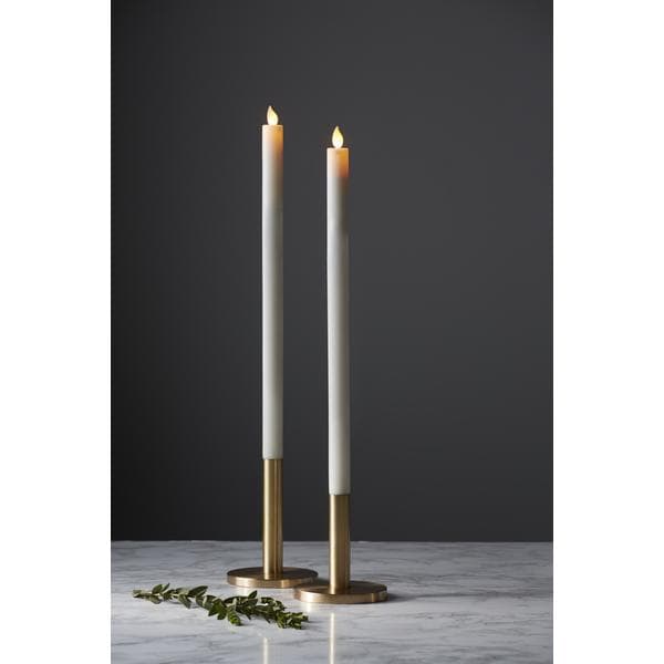 LED Antikljus 2-PACK M-TWINKLE m timer 40cm White 40 cm långa