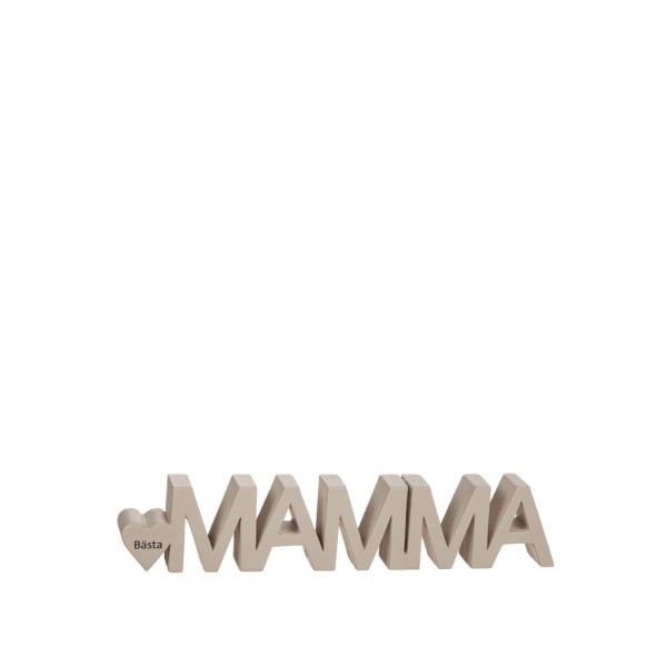 Bästa Mamma, Stående skylt 26 cm Sand Sand