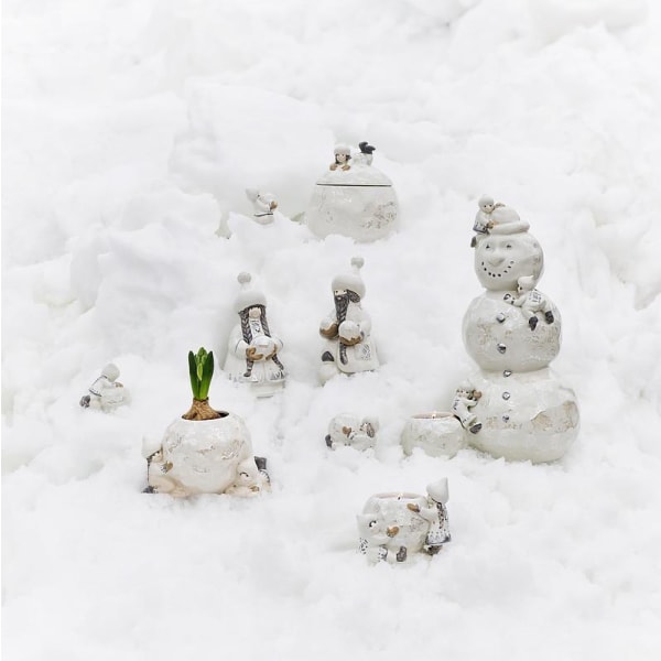 Ornament Snow Wet-far Cult Design White