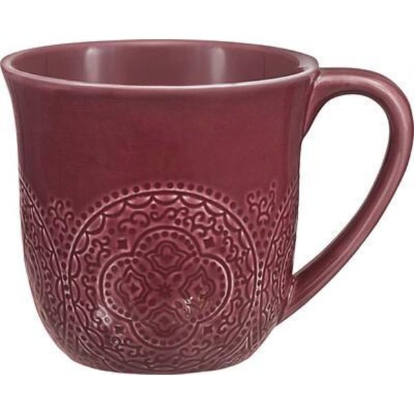 Mugg / Kopp 3dl Orient Cult Design Wine red
