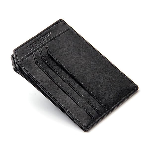 Slank kortholder med åbent midterrum \"George\" Black