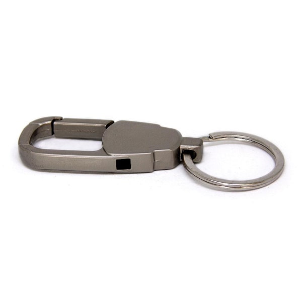 Snygg nyckelring i metall Silver Matt