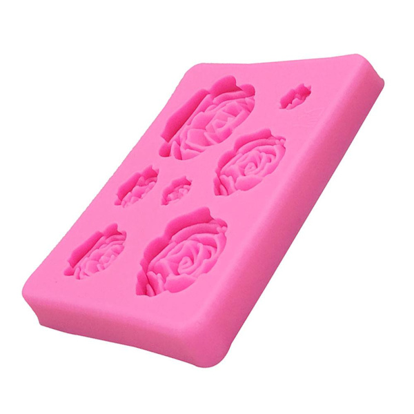Silikonform for baking / sjokolade - Roser