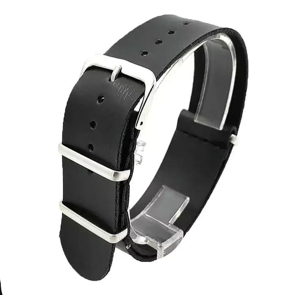 NATO-rem i kunstlæder 20 mm - Vælg farve Black