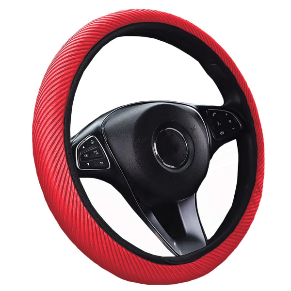 Skön Rattmuff / Rattskydd Ice Silk Greppvänlig - Flera färgval Red