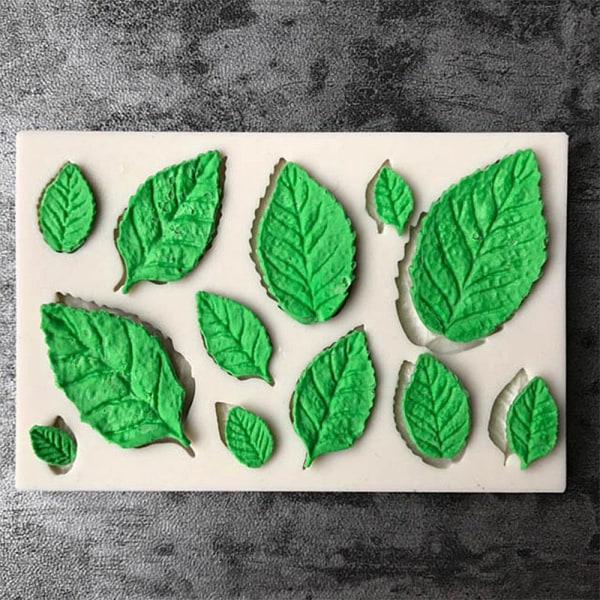 Silikonform för bakning / choklad - Blad / Löv
