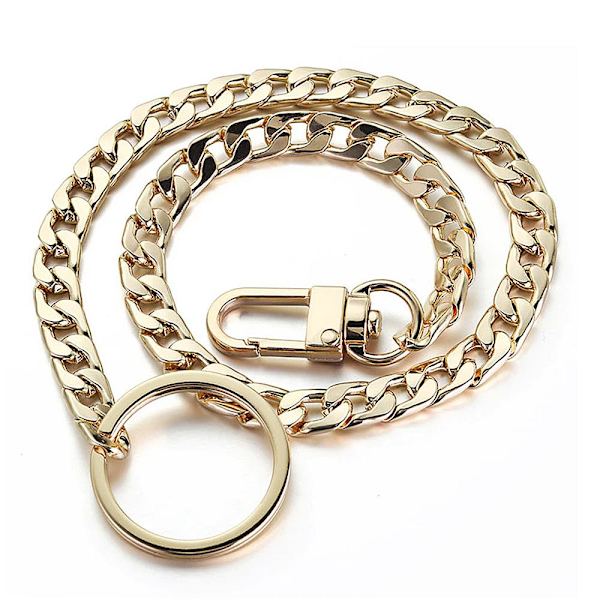 Metal Viper avain- / lompakkoketju - Useita värejä Gold