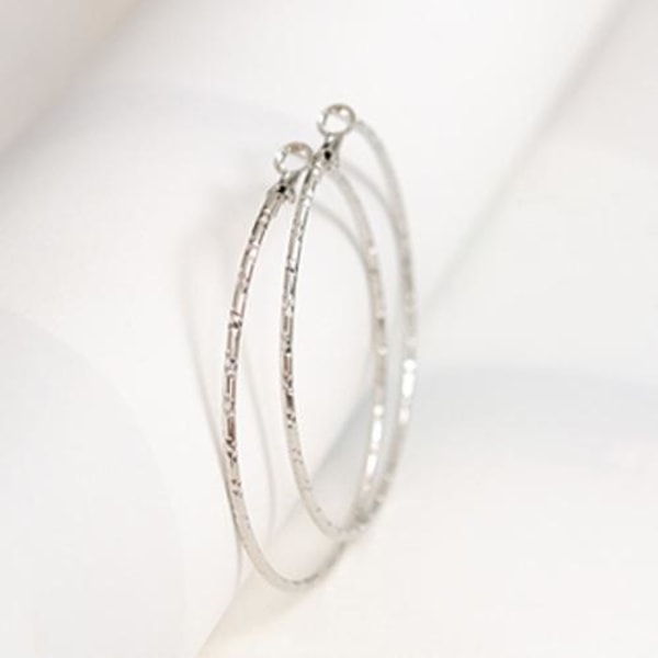 Örhängen - Stora ringar i silver 6 cm