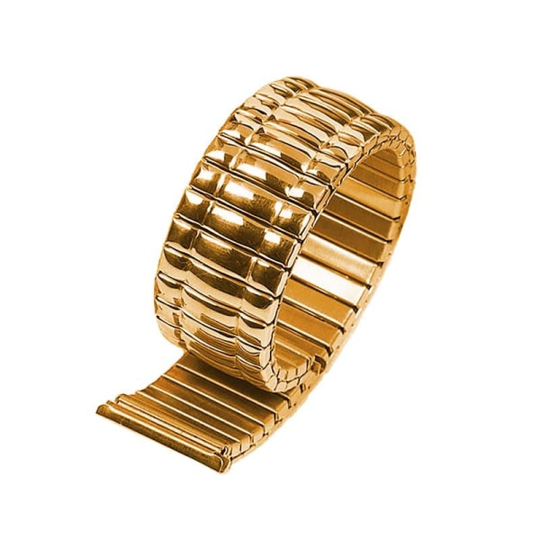Kellon ranneke elastinen ruostumaton teräs 20 mm - hopea / kulta Gold