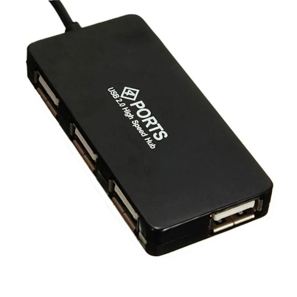 USB 2.0 Hub 4-port Musta
