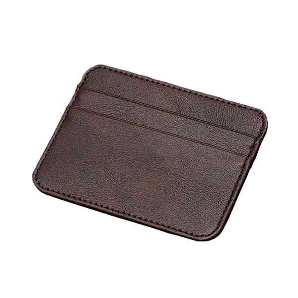 Slim smidig korthållare 5 fack - Flera färger Dark brown