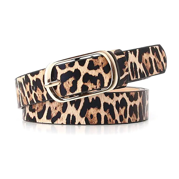 Tøft mønstret belte damer - Flere varianter Brown Leopard