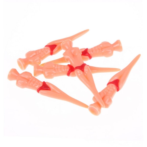 Killar i string - plastplugger (6 stk) - Flere fargevalg Red