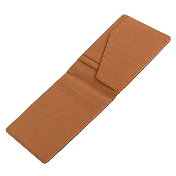 Korthållare med money clip / sedelklämma i stål - Olika färger Ljusbrun