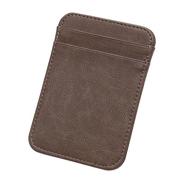 Vertikal korthållare i konstläder - Olika färger Dark brown