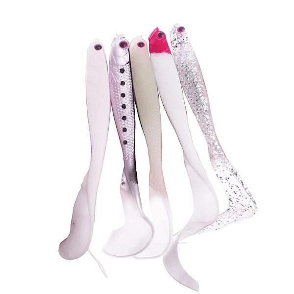 10-pak Jiggar Medium Long Tail 120 mm
