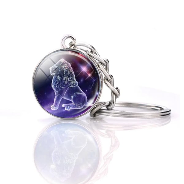 Nøkkelring stjernetegn - Løven / Løven Purple
