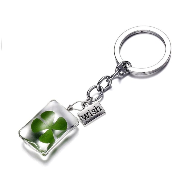 Nyckelring - Klöver Grön