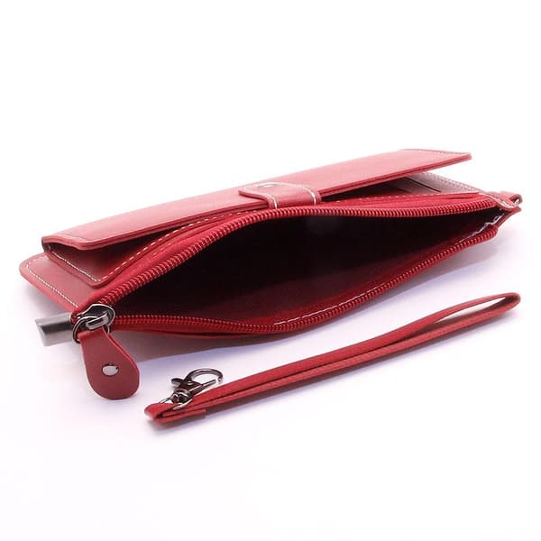 Diskret kortholder Clutch Mono - Flere farger Red