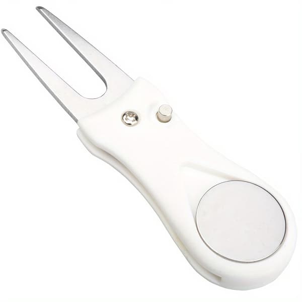Greenlagare / Divot tool + markeringsknapp Vit
