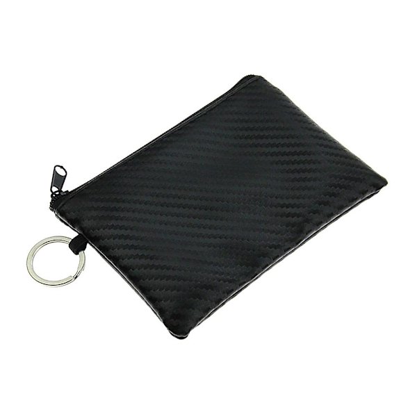 Smidig pung i kulfiberdesign - Sort Black