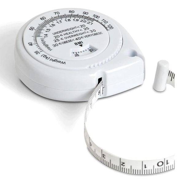 Fitness målebånd for måling av kropp / fett + BMI White 5a3d | White |  Fyndiq