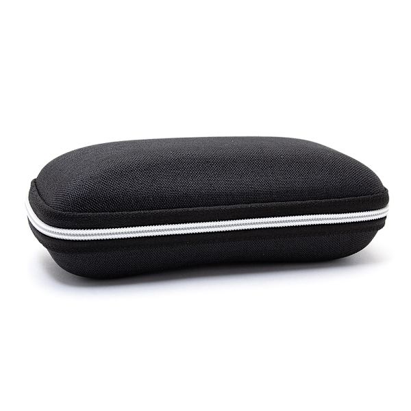Medium Hardcase Brilleetui / Solbrilleetui i kanvasstoff Black