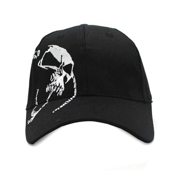 Cap - Skull - Svart Black