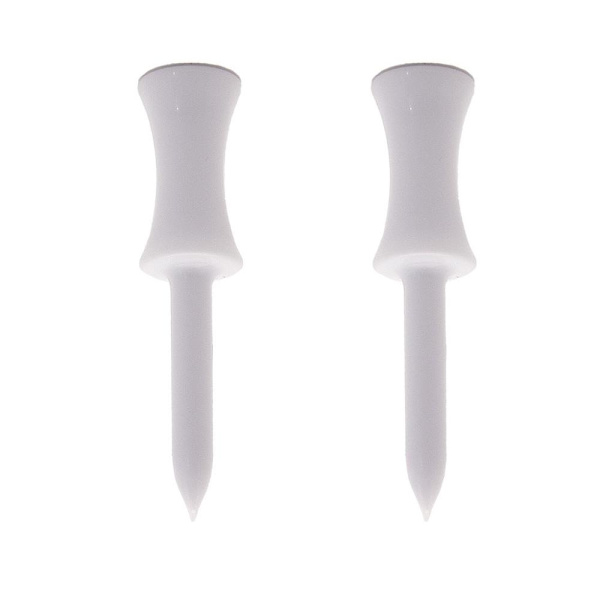 Golfplugger i plast / Castleplugger 24 mm (40 stk) White