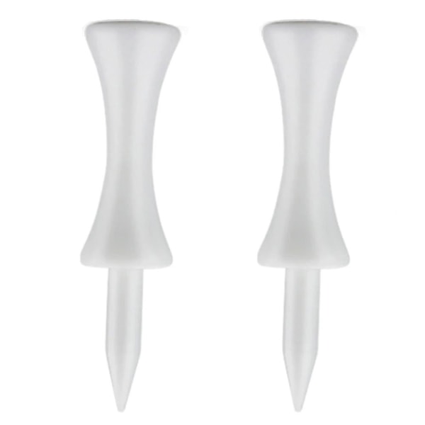 Plast golfpinner / Castle pinner 30 mm (40 stk) White