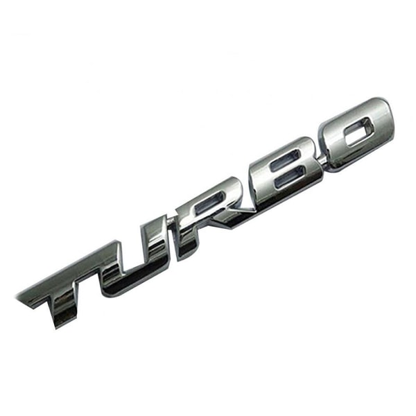 Bildekal / emblem Turbo - Velg farge Silver