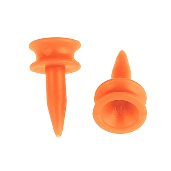 Muoviteiset golfitiit / Castle-tiit 7 mm (25 kpl) Orange