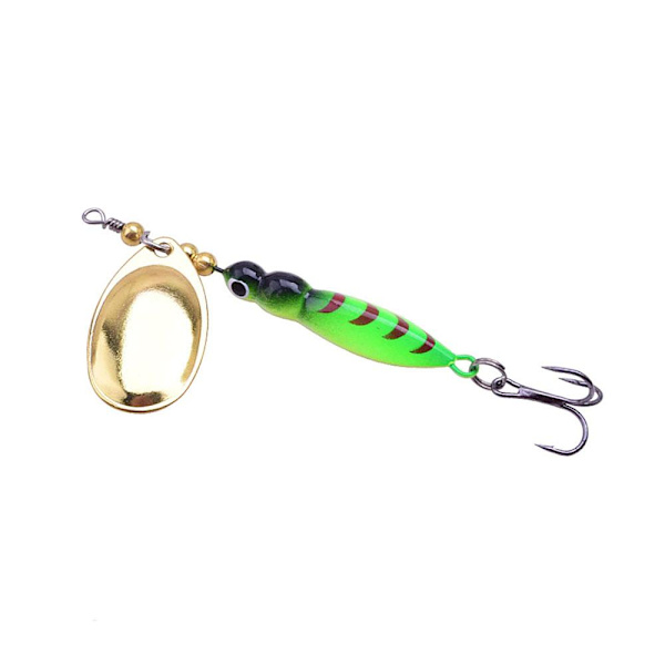 Pyörivä toukka Medium 70 mm - Useita värejä Guld