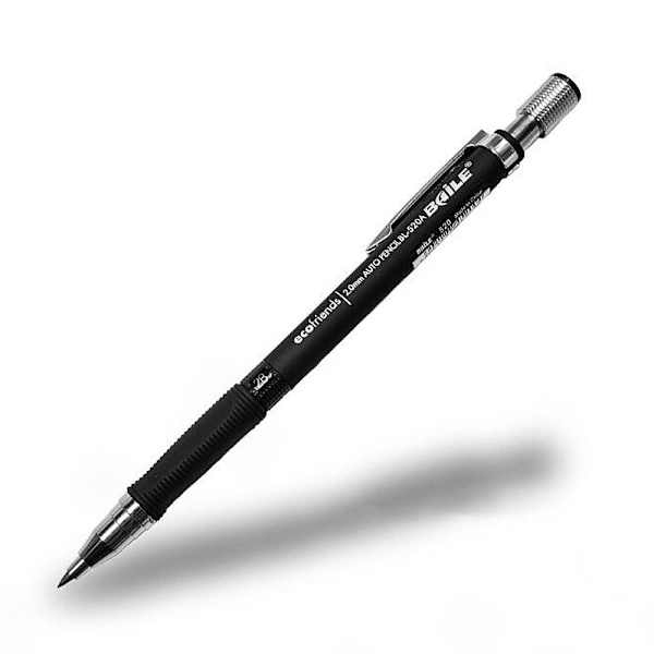 Mekanisk blyant 2 mm + 13 blyanter i forskellige farver