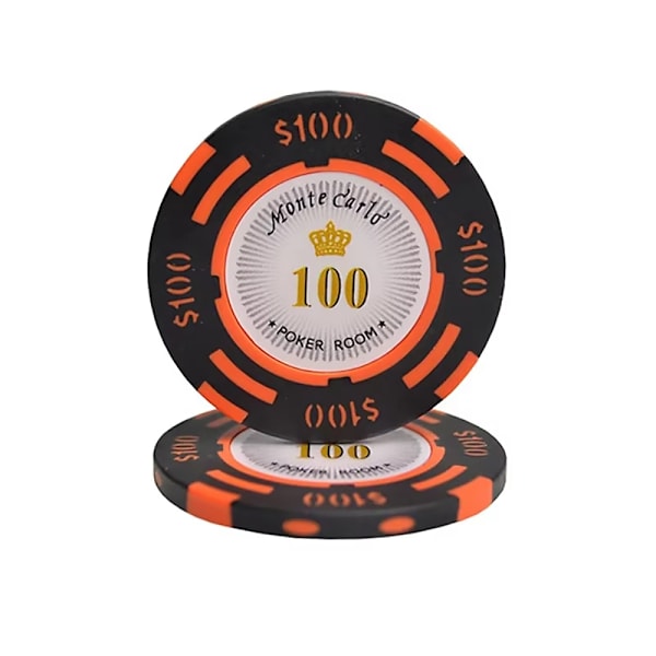 Markeringsknapp 100$ - Monte Carlo Svart