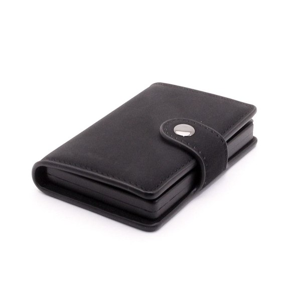 Kortfodral Card Case Fold Out Alu / Leather - Svart Svart