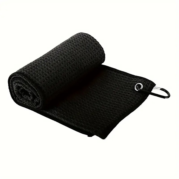 Mindre golfhandduk 30 cm Svart